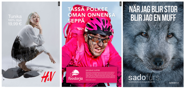 Kollaasi vastamainoksista.